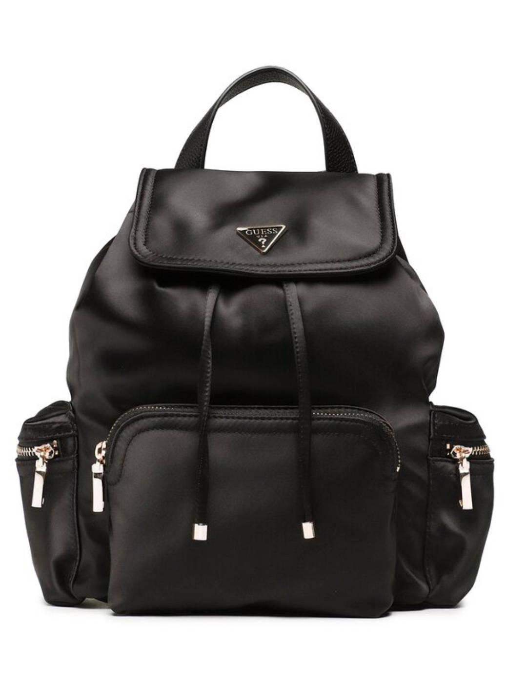 Mochila Guess Velina negro satinado para mujer