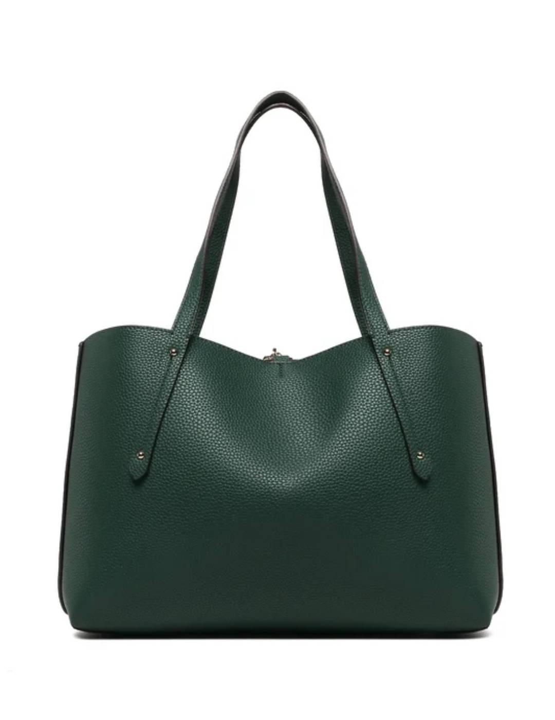 Bolso tote Guess Eco Brenton verde reversible para mujer