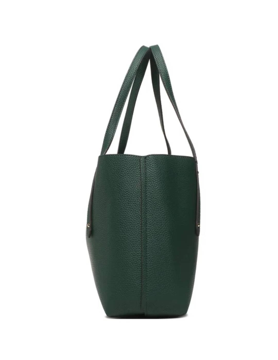 Bolso tote Guess Eco Brenton verde reversible para mujer