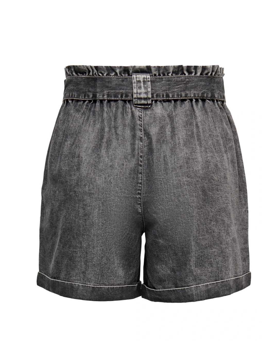 Shorts Only Bea gris jaspeado cintura con goma elastica