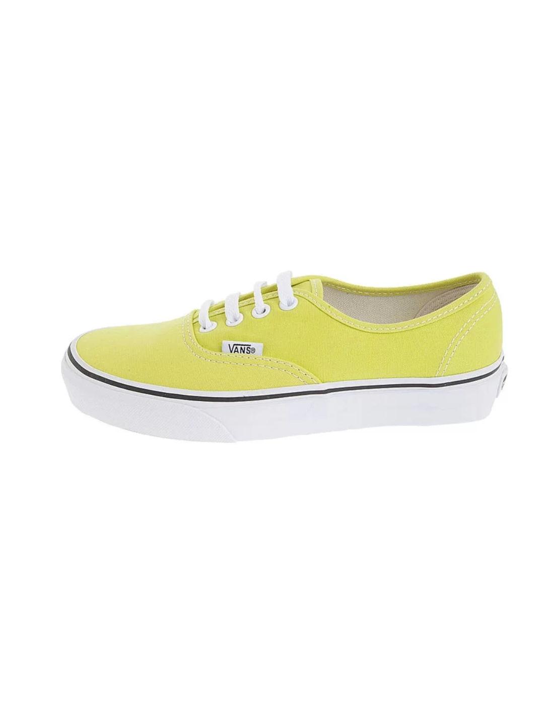 Zapatillas Vans Authentic amarillo limón unisex