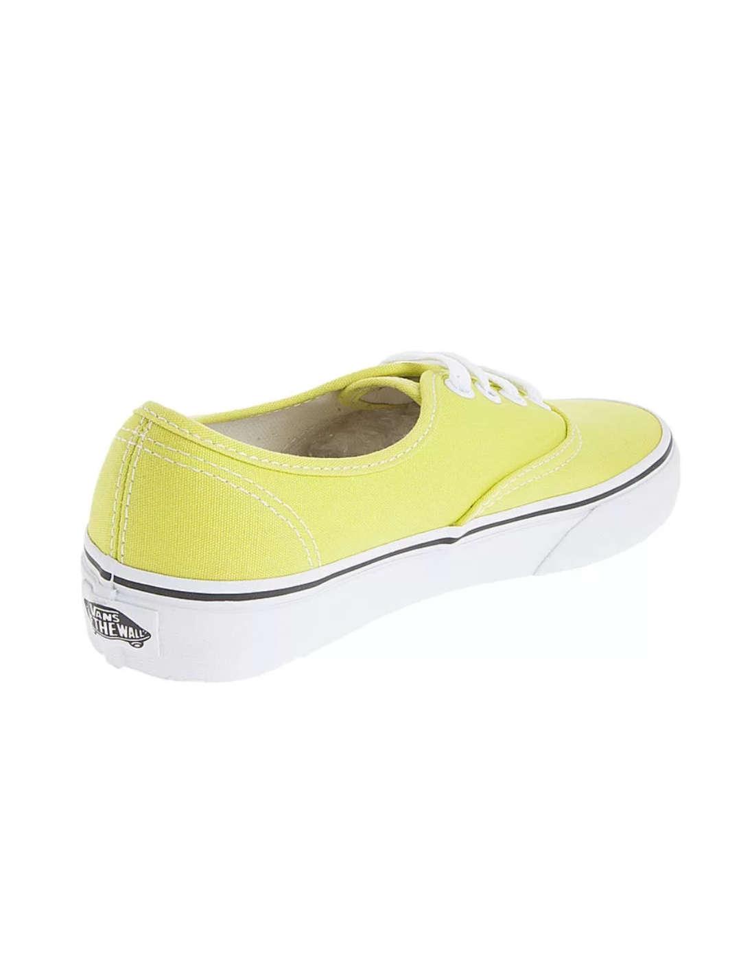 Zapatillas Vans Authentic amarillo limón unisex