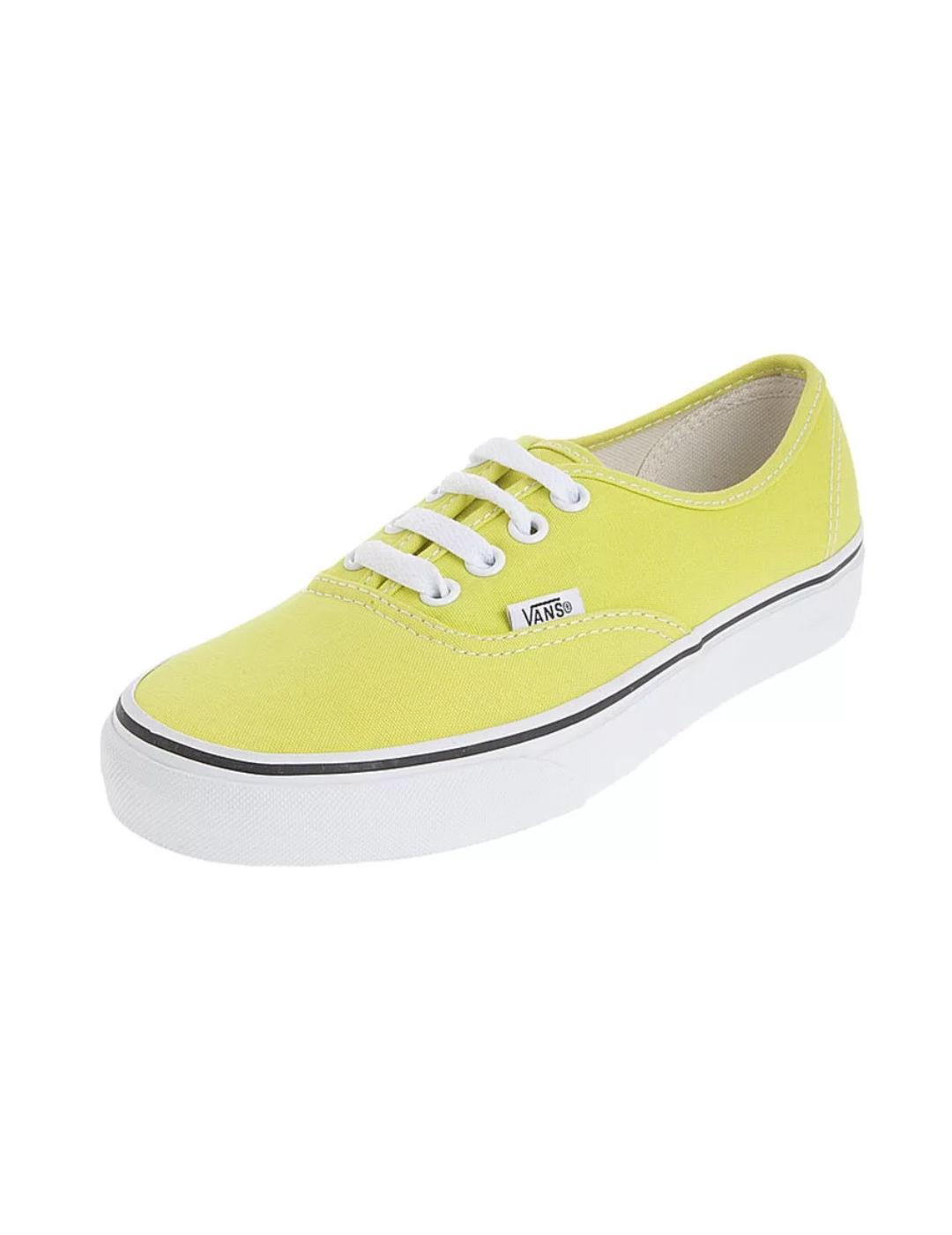 Zapatillas Vans Authentic amarillo limón unisex
