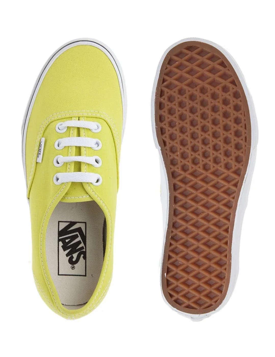 Zapatillas Vans Authentic amarillo limón unisex