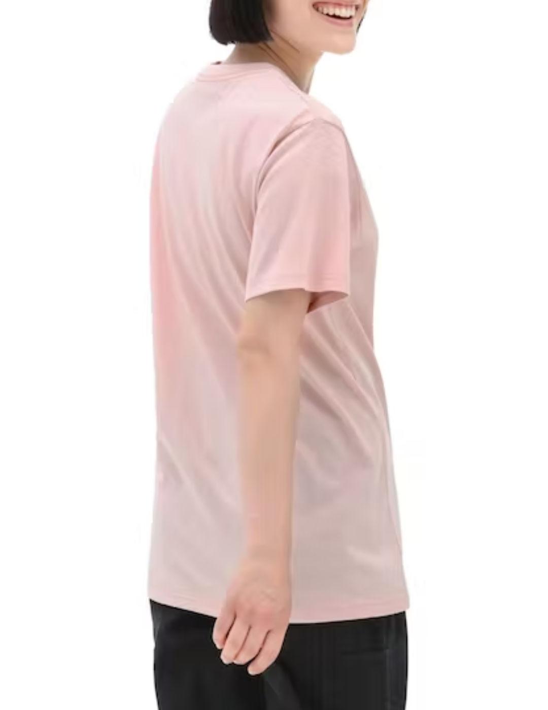 Camiseta Vans Chest logo rosa manga corta de mujer