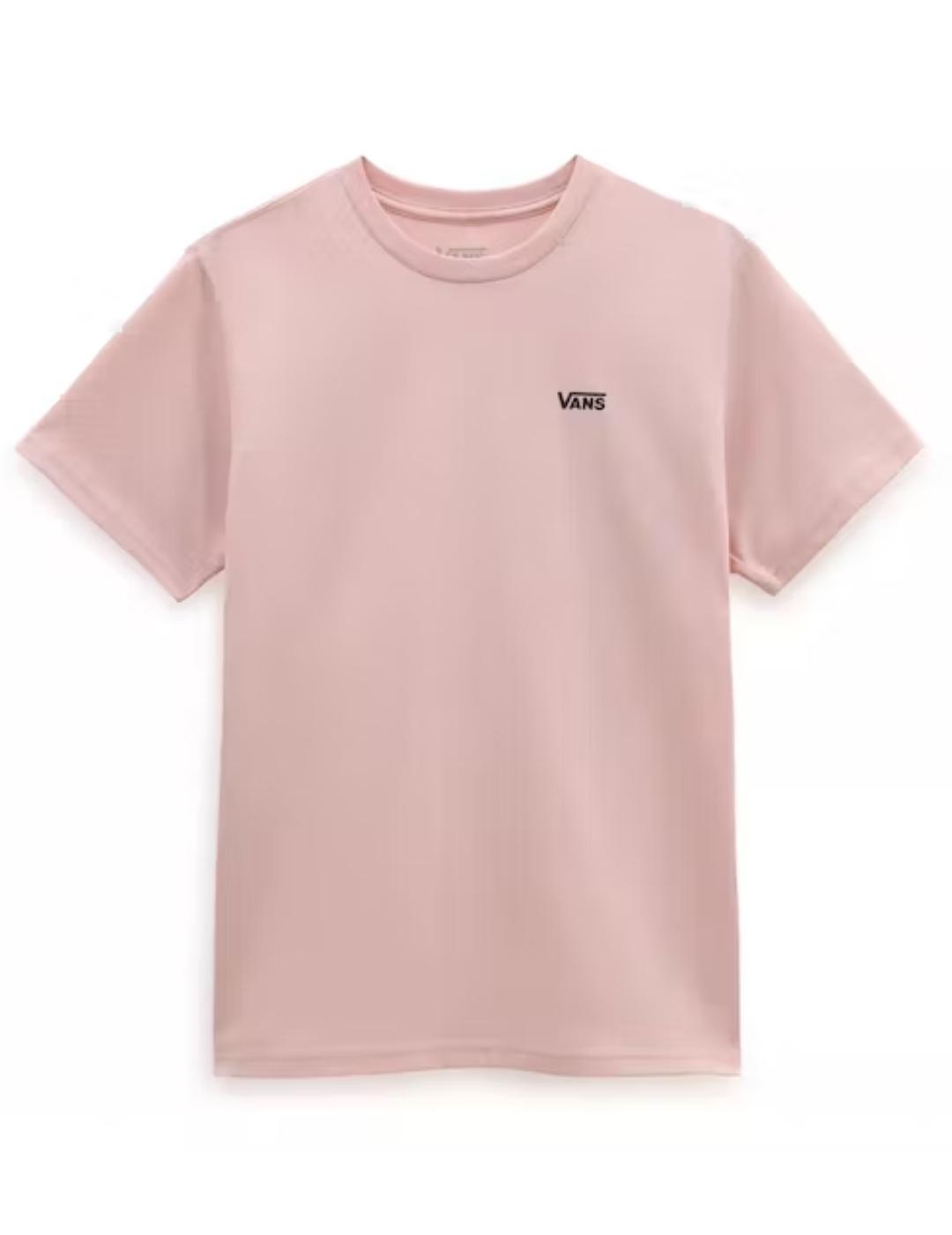 Camiseta Vans Chest logo rosa manga corta de mujer