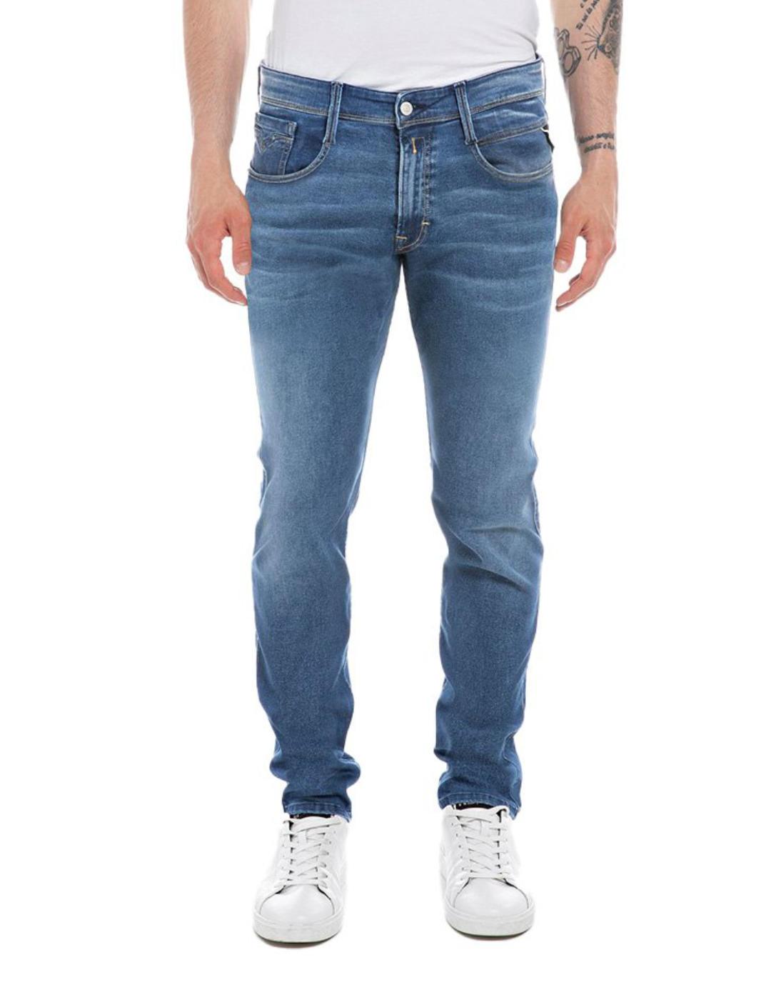 Pantalon vaquero Replay azul para hombre