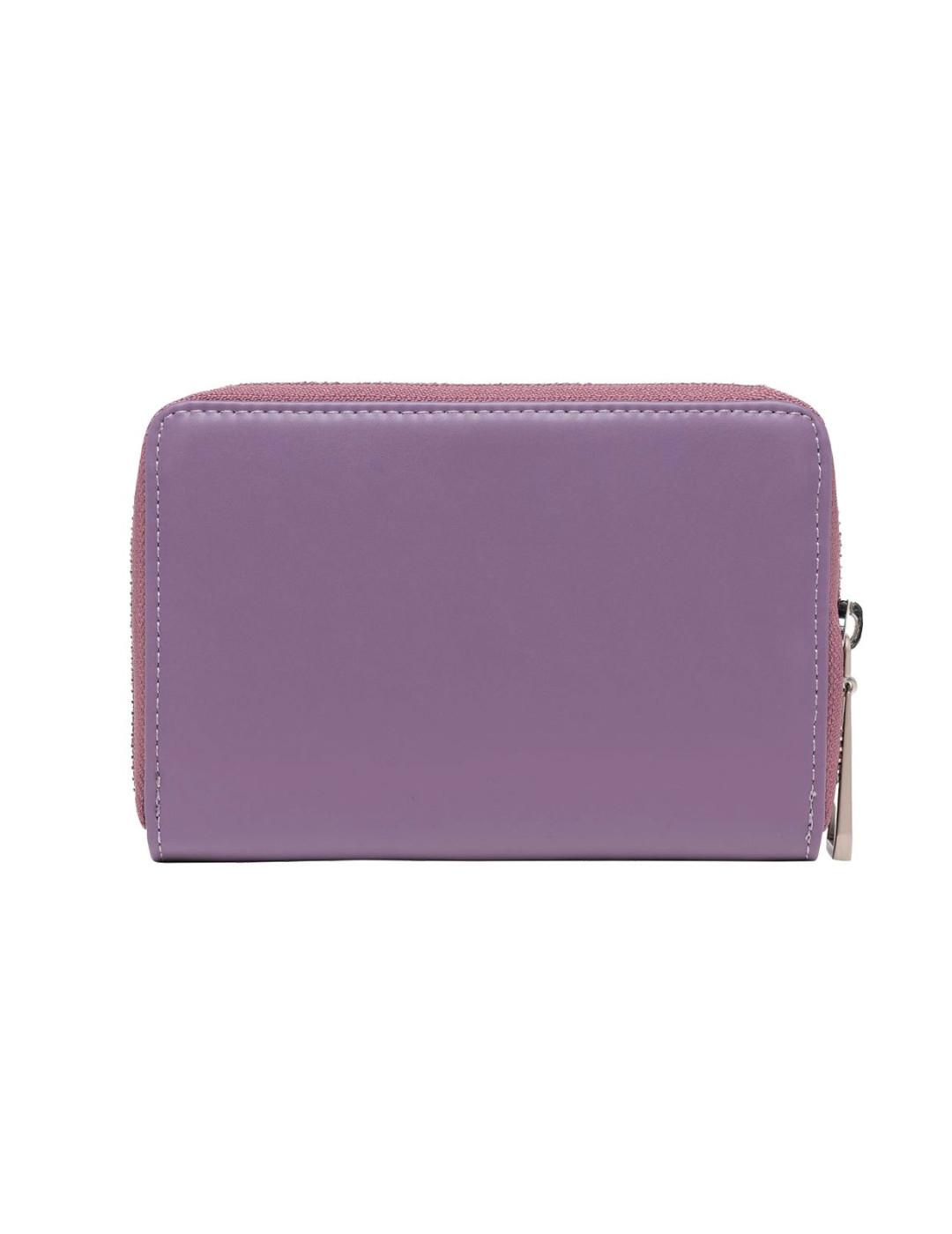 Cartera Replay lila cremallera para mujer