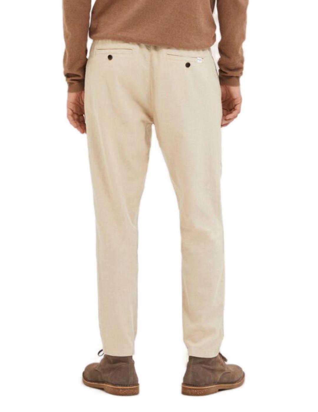 Pantalón largo Selected Brody lino beige para hombre