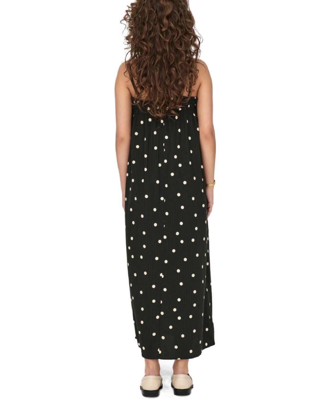 Vestido Only Mia lunares negro para mujer
