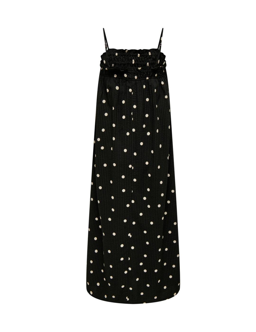 Vestido Only Mia lunares negro para mujer