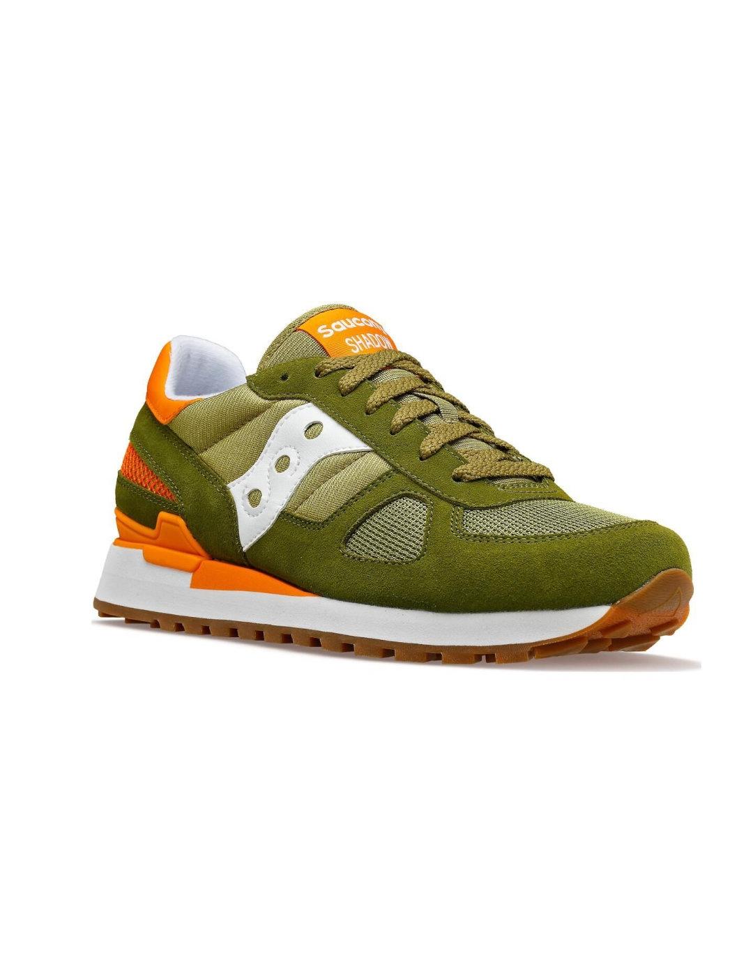 Zapatillas Saucony Shadow Original verde/naranja de hombre