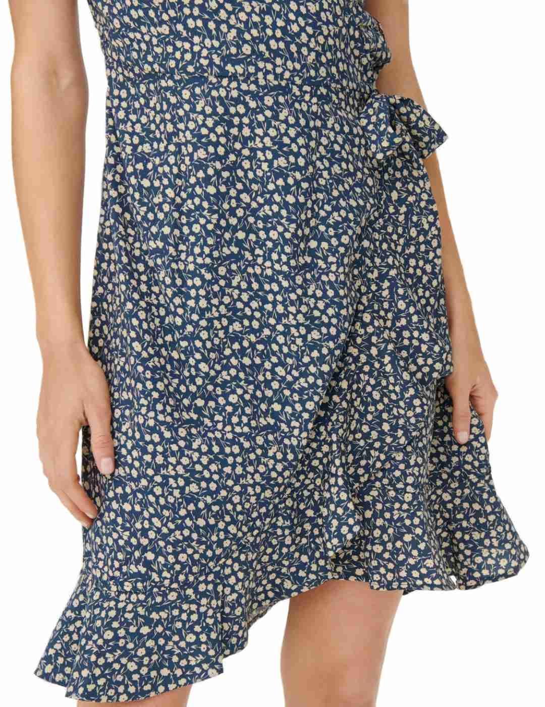 Vestido Only Olivia azul con estampado floral para mujer