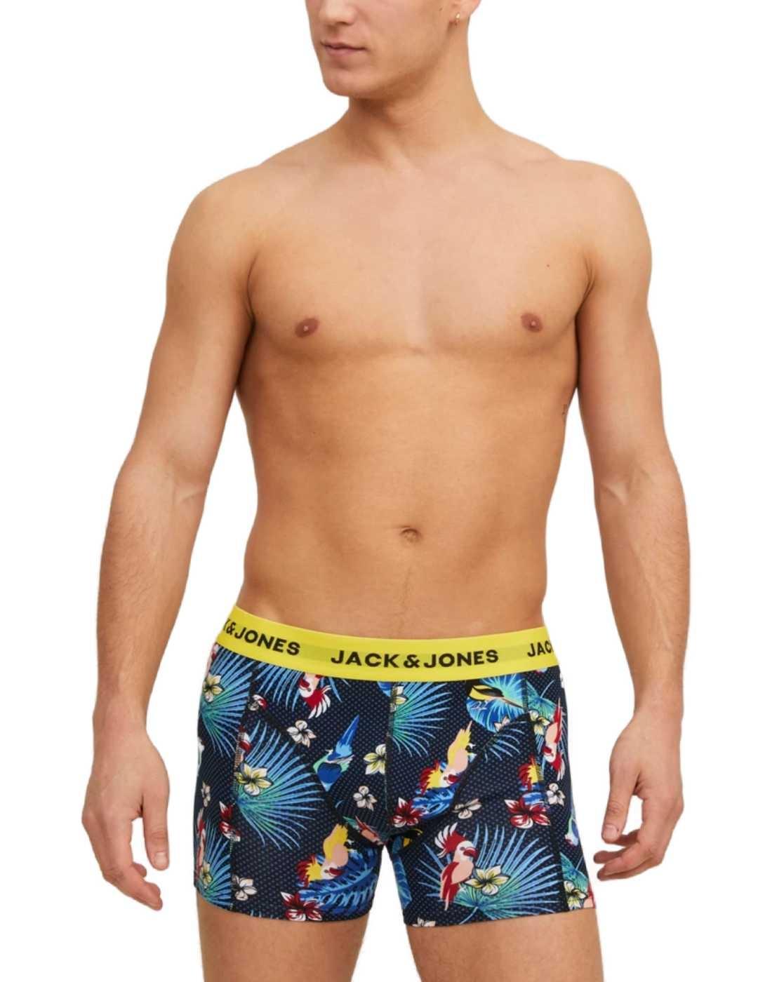 Pack de 3 boxer Jack&Jones estampado tropical para hombre