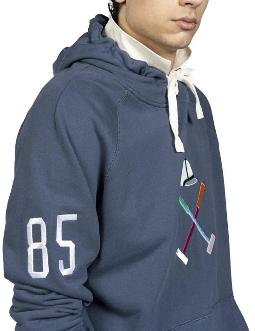 Sudadera Harper Costa Azul marino logotipo para hombre