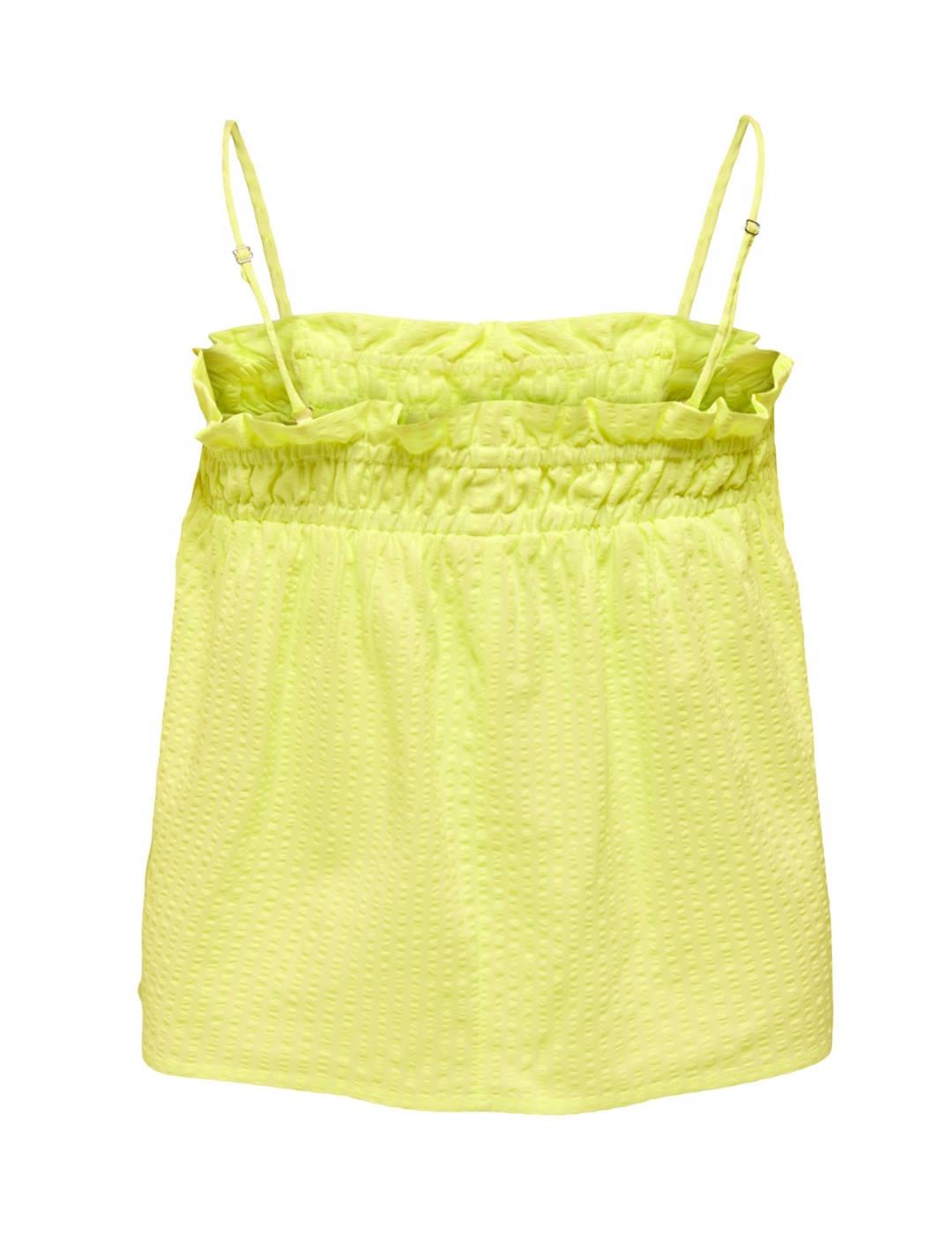 Top Only Mia amarillo lima para mujer