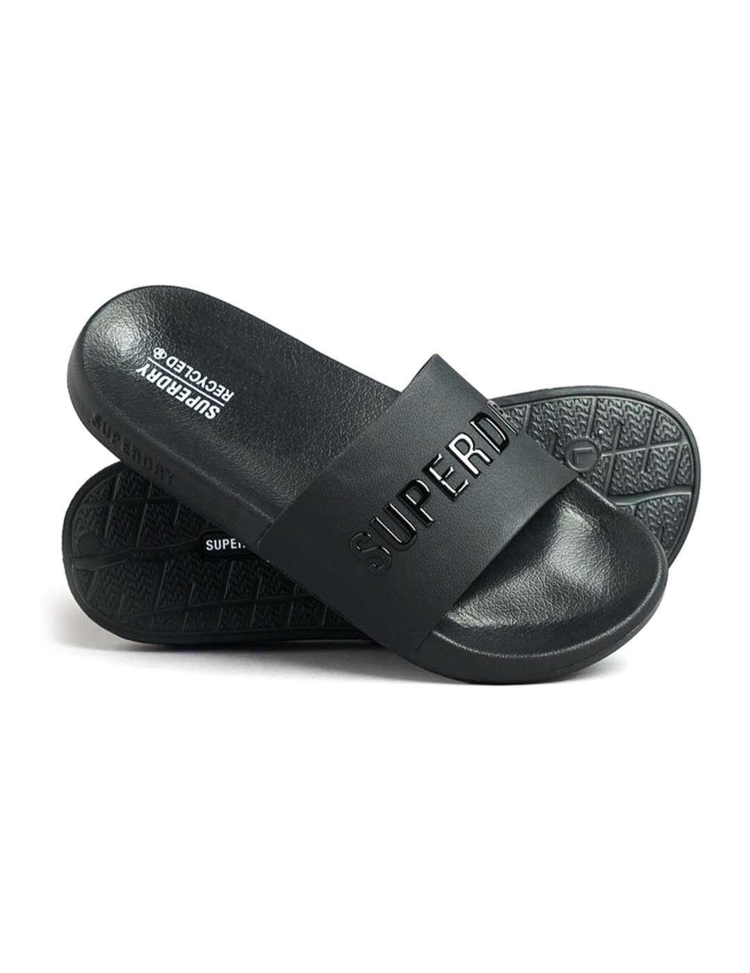 Chanclas Superdry Logo negro para hombre