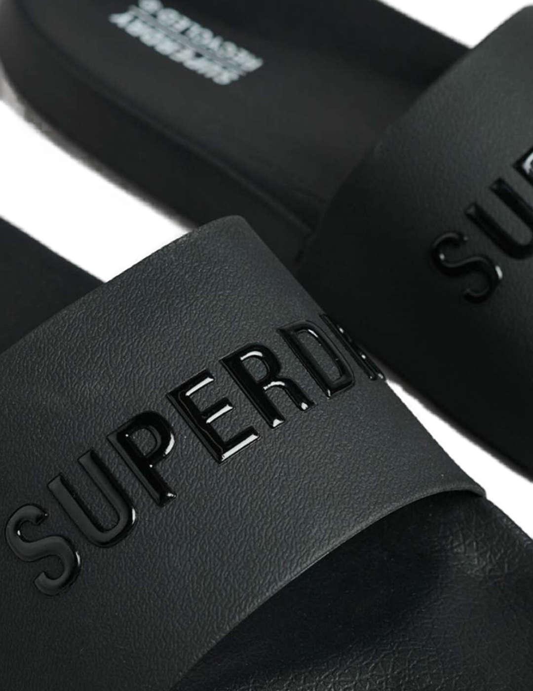 Chanclas Superdry Logo negro para hombre