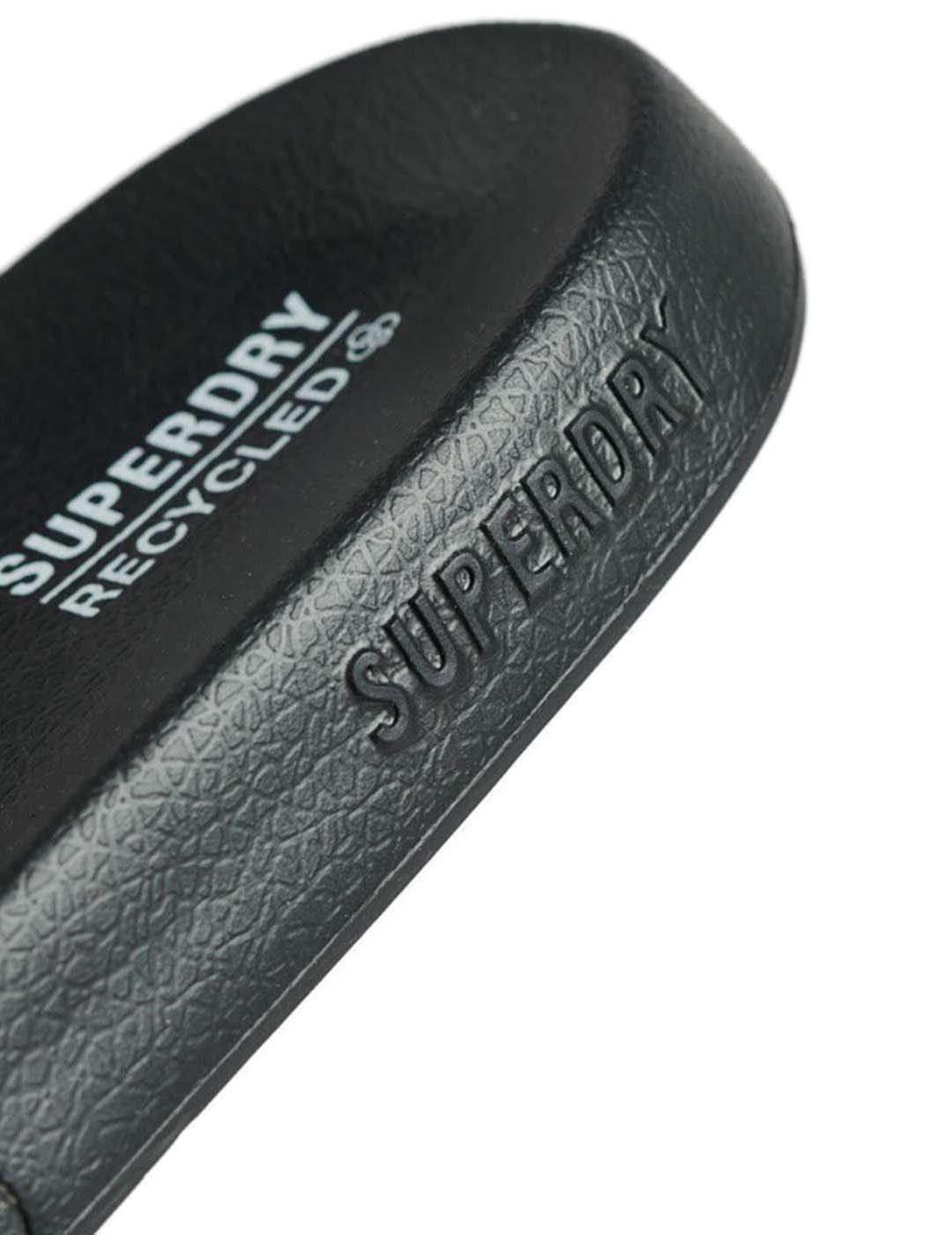 Chanclas Superdry Logo negro para hombre
