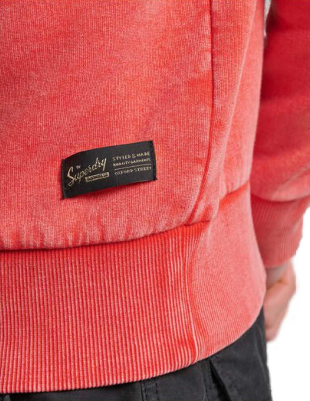 Sudadera Superdry Corp naranja sin capucha para hombre