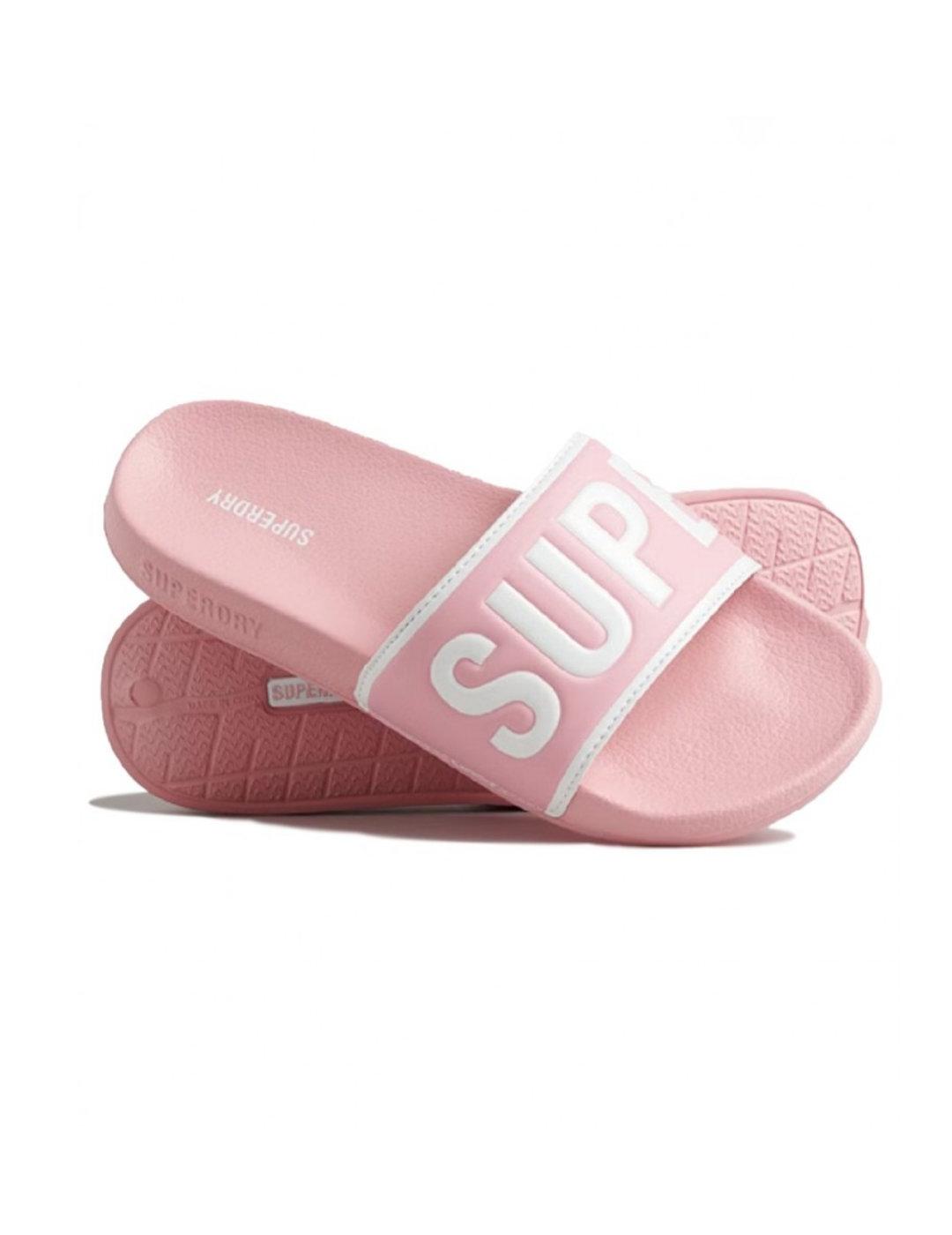 Chanclas Superdry Code rosa para mujer