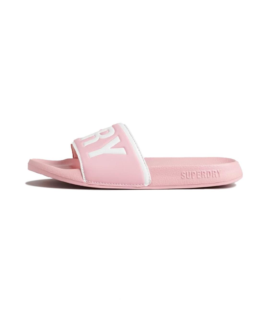 Chanclas Superdry Code rosa para mujer