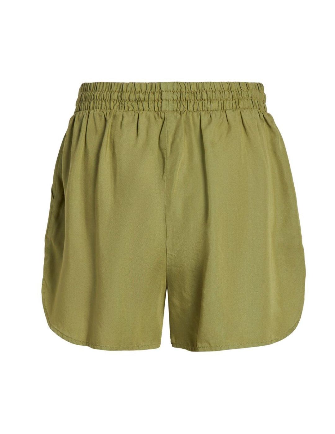 Short Vila Misti verde fluido para mujer