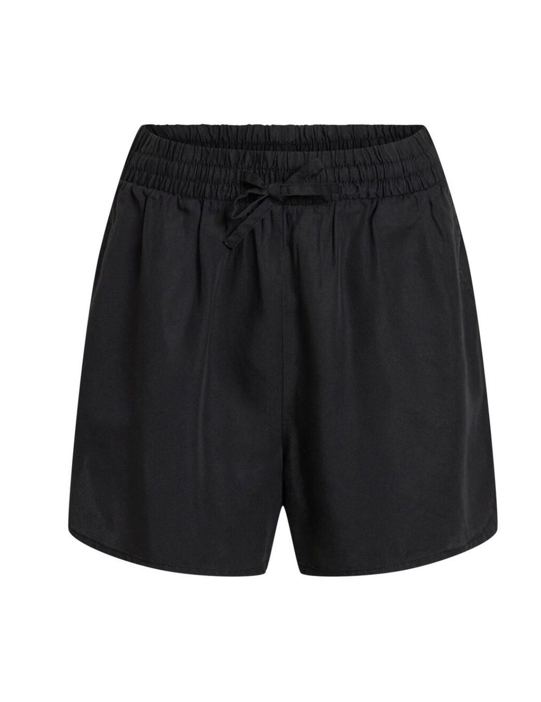 Short Vila Misti negro fuido para mujer