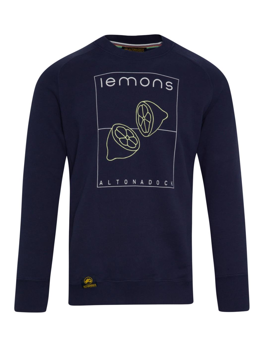 Sudadera Altonadock azul marino lemons de hombre