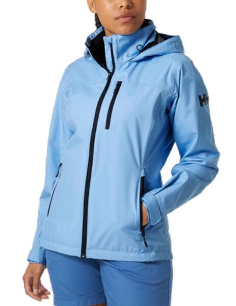 Chaqueta Helly Hansen Crew azul celeste con capucha de m