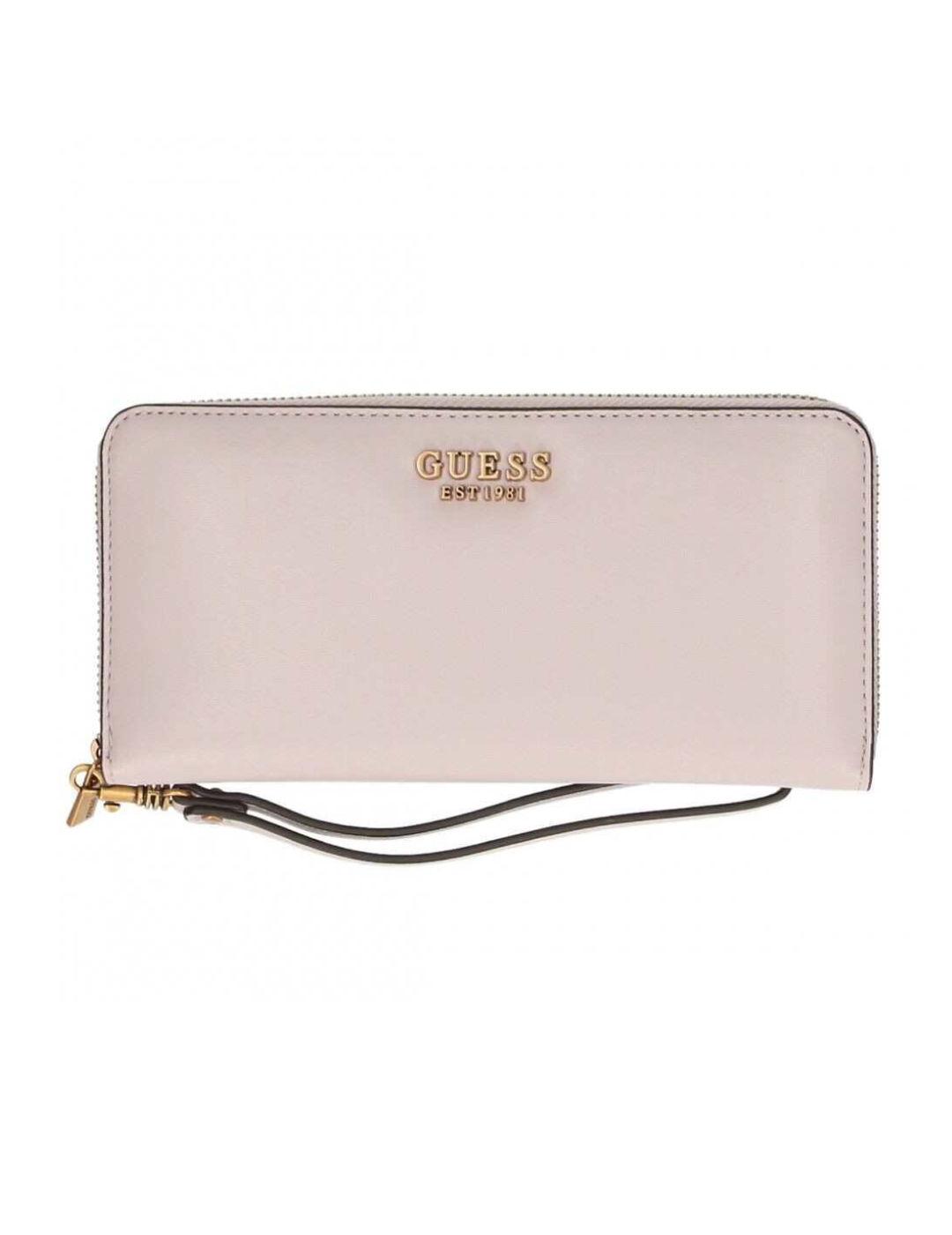 Cartera Guess Lauren lila con asa para mujer