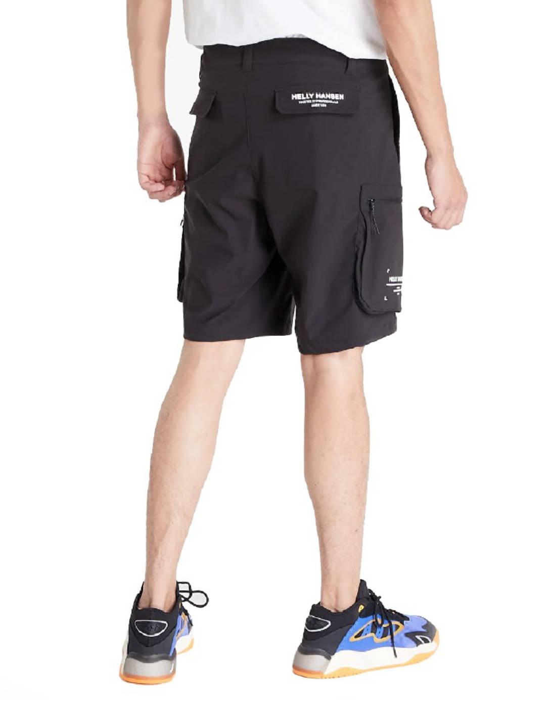 Short Helly Hansen Qd negro cargo para hombre