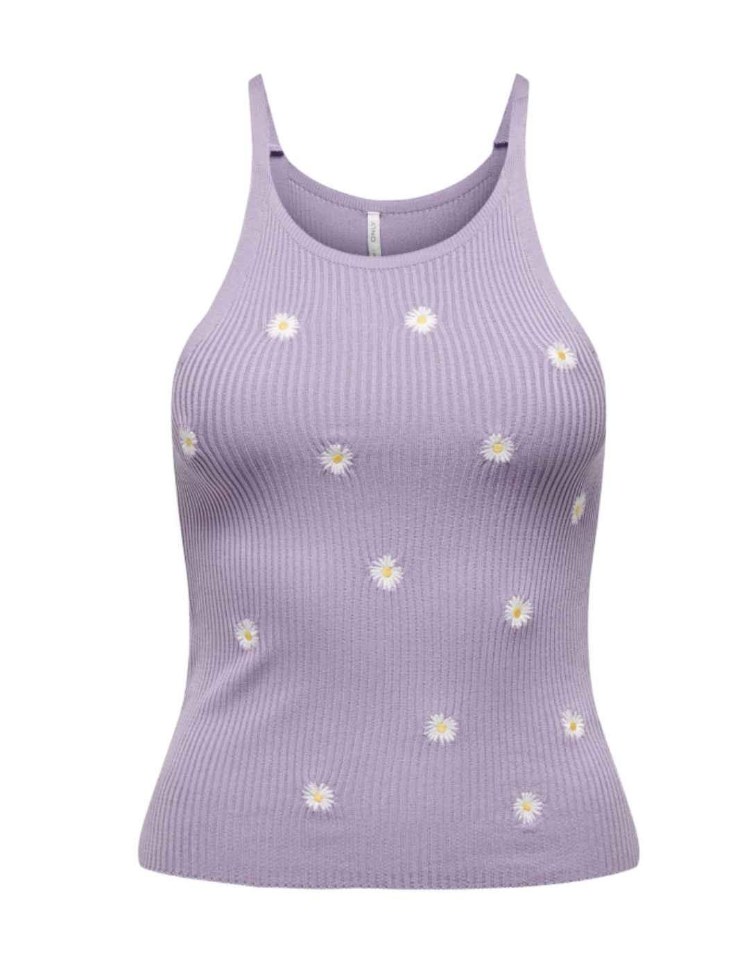 Camiseta  Only Deisy lila para mujer