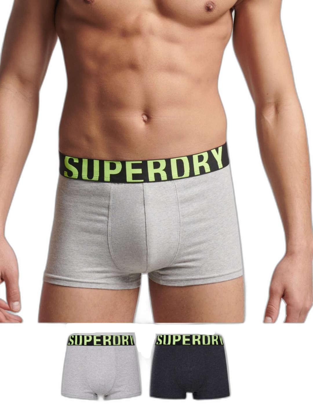 Intimo Superdry pack-2 trunk fluor para hombre