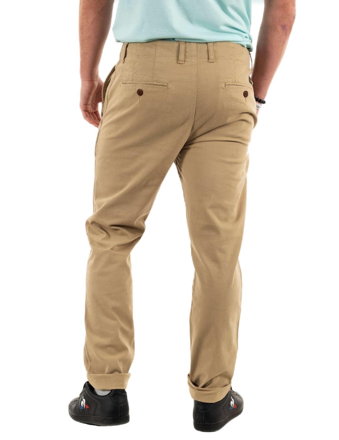 Pantalón Superdry chino beige para hombre