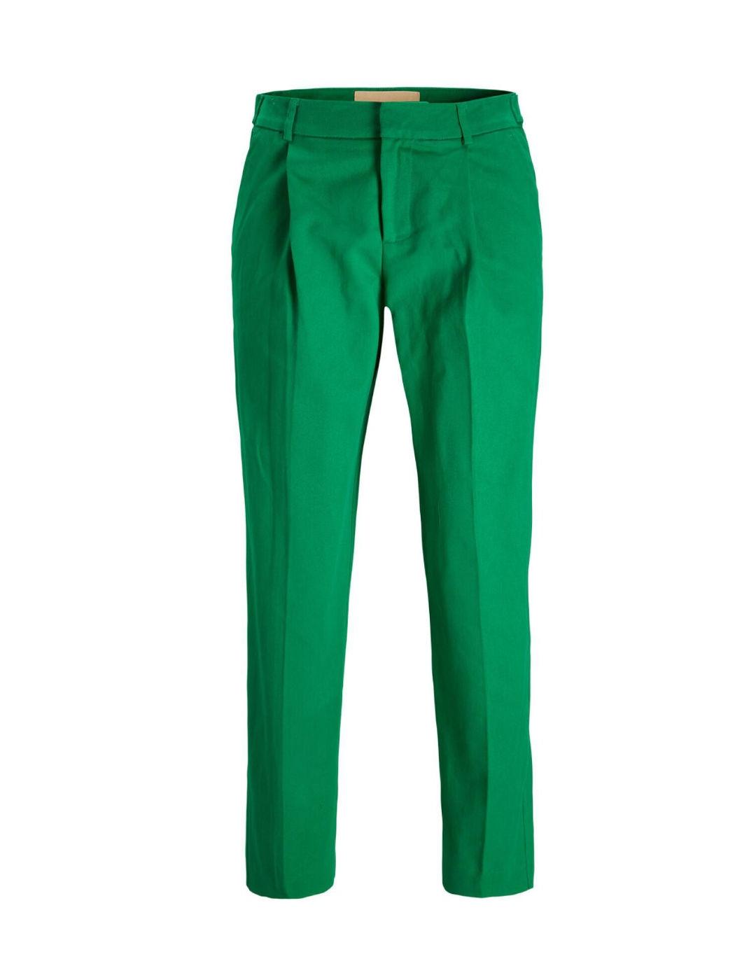 Pantalón JJXX tipo chino holgado en color verde para mujer