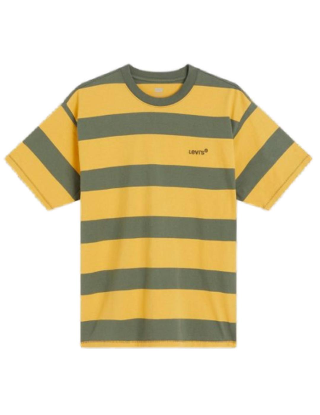 Camiseta Levi´s rayas amarillo/verde de hombre