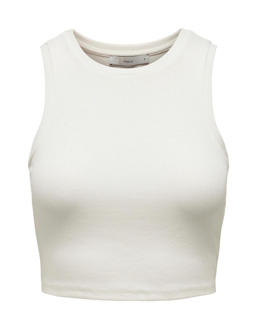 Top Only Vilma blanco corto para mujer