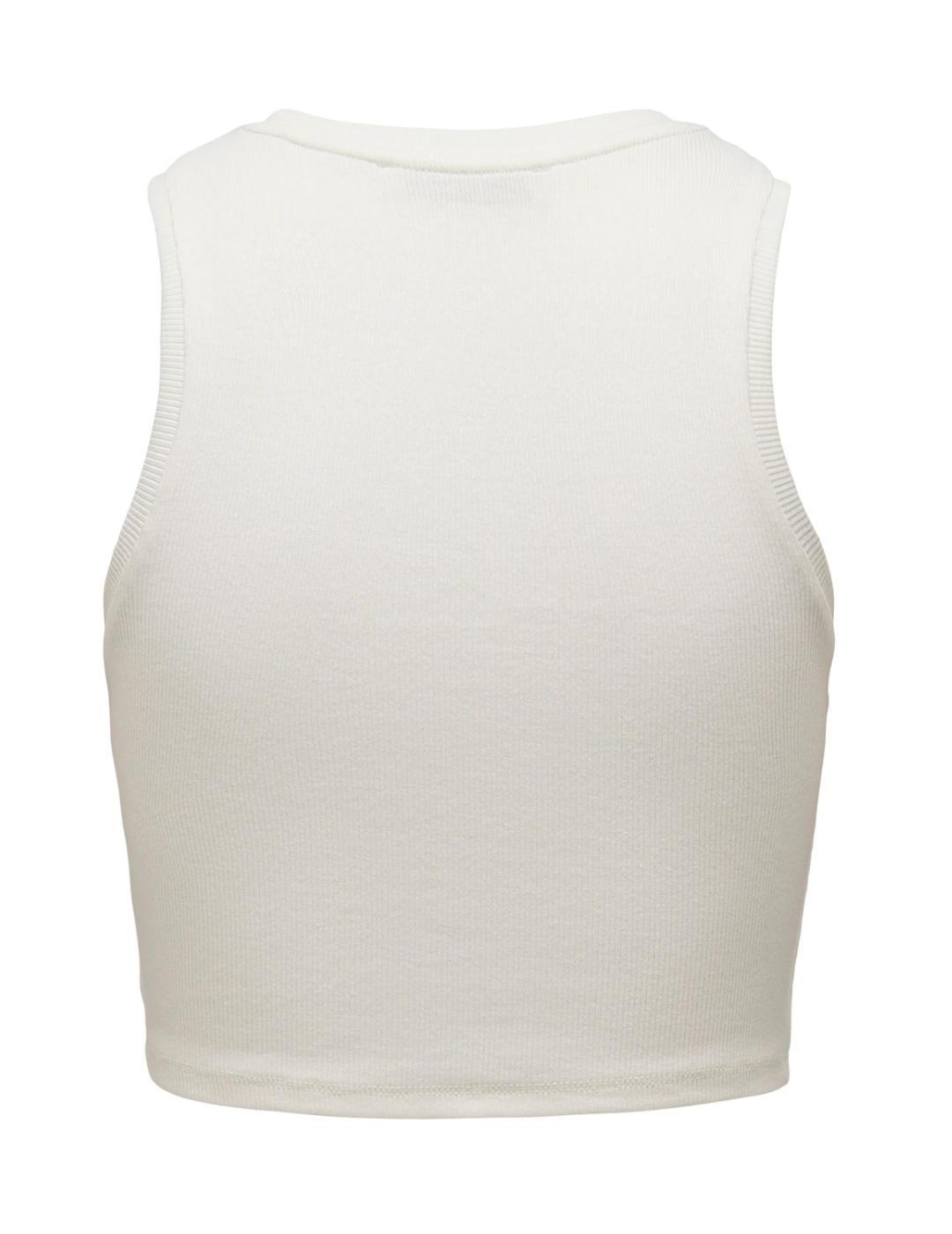 Top Only Vilma blanco corto para mujer