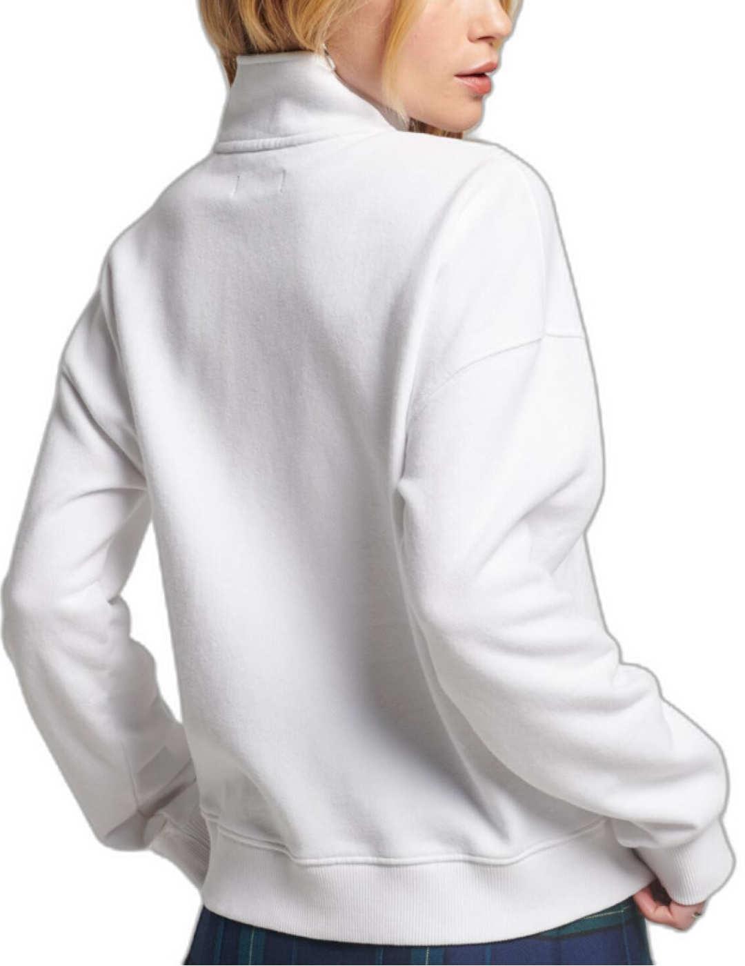 Sudadera Superdry Core sport blanca sin capucha para mujer