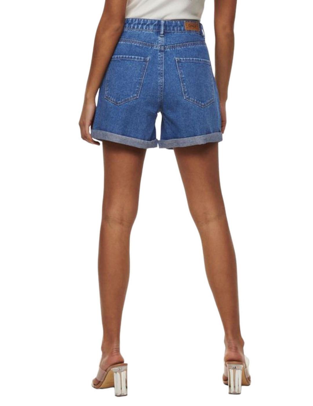 Short Only Vega azul medio de mujer-&