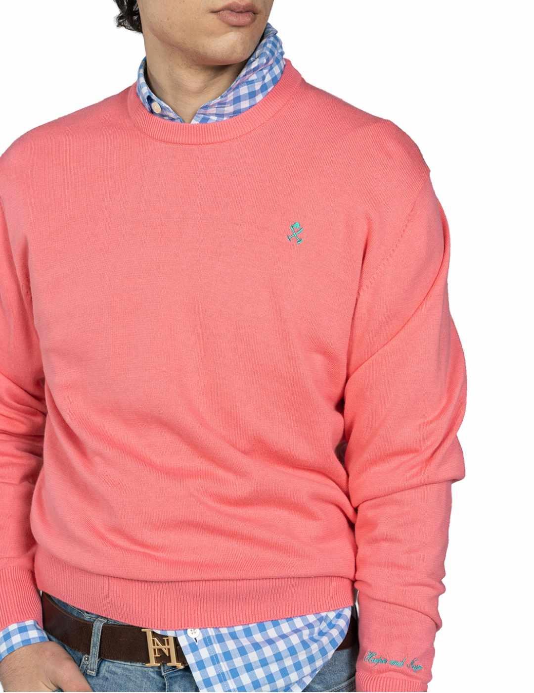 Jersey Harper Icon colours coral de punto para hombre