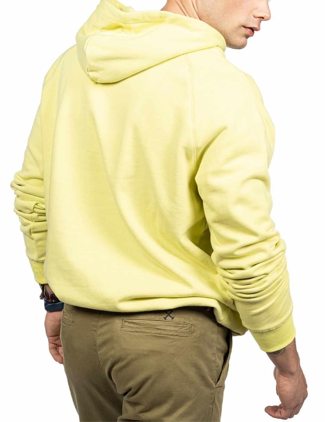 Sudadera Harper Toscana amarilla con capucha para hombre