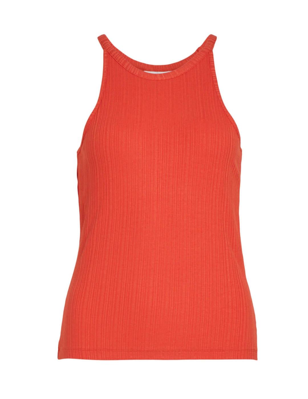 Top Vila Thalia rojo de tirantes para mujer