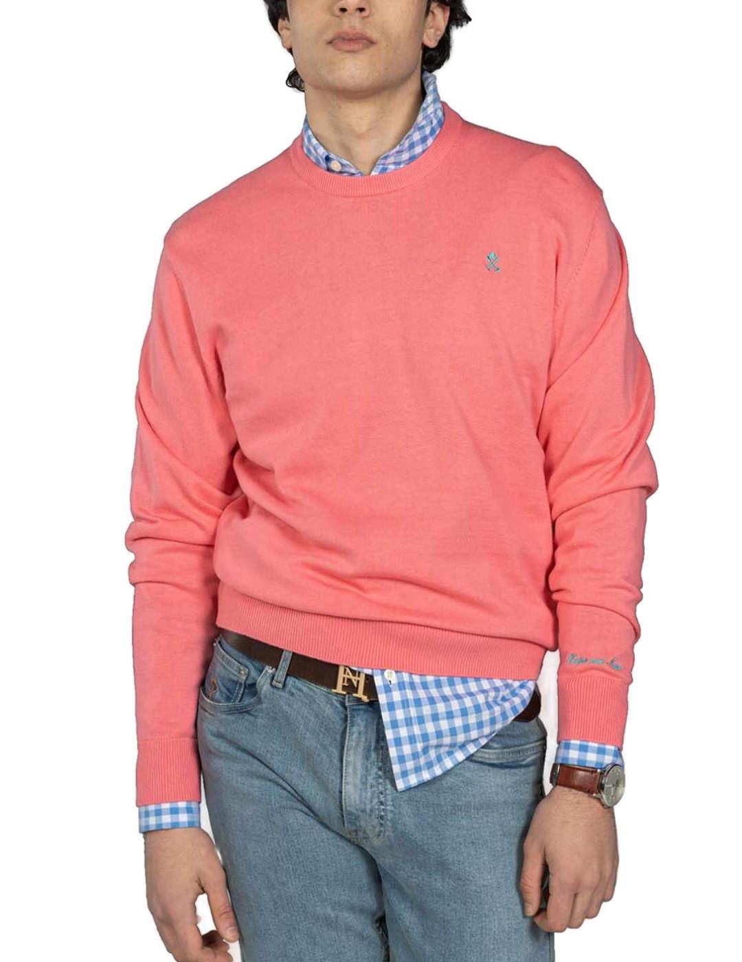 Jersey Harper Icon colours coral de punto para hombre