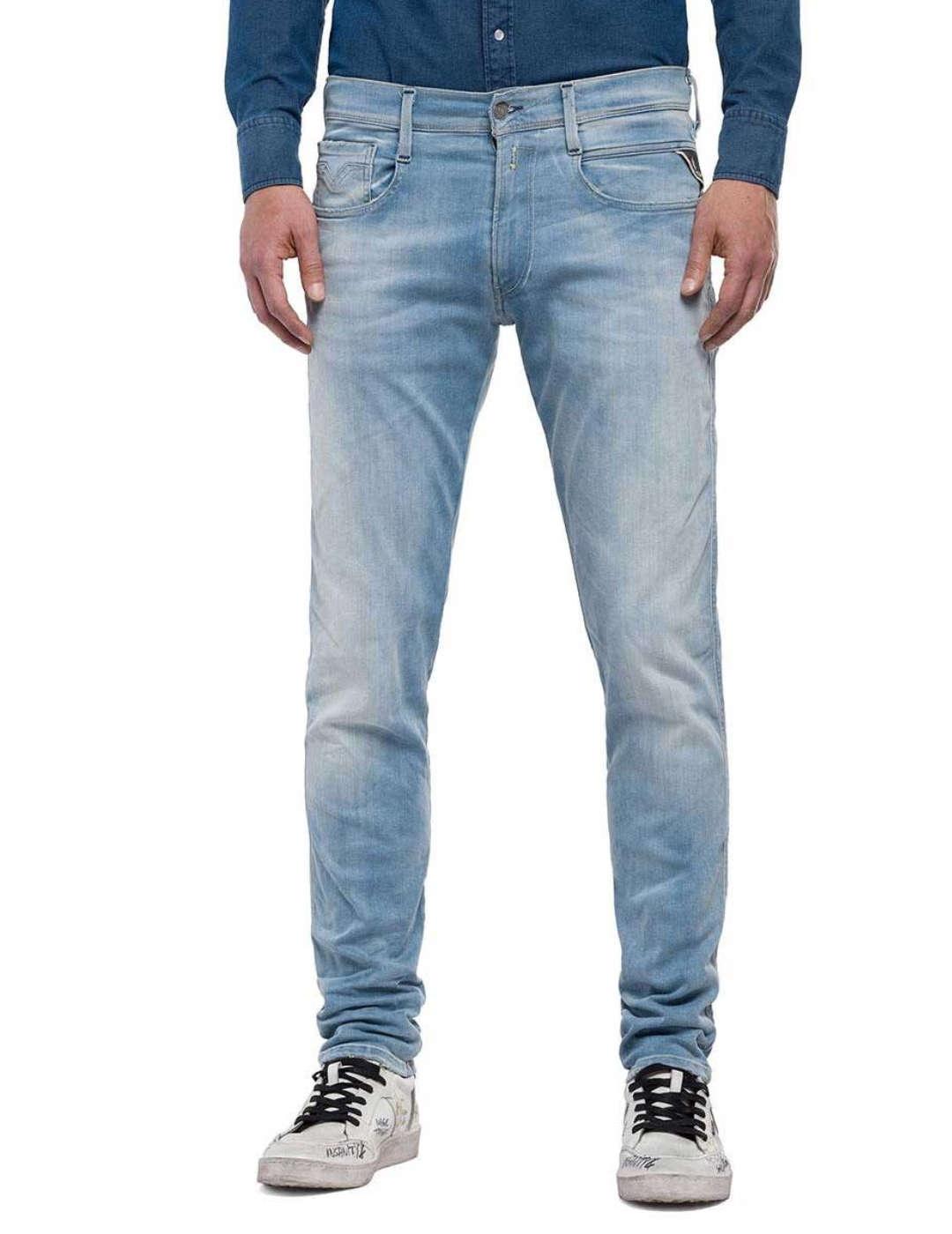 Pantalón vaquero Replay Anbass slim fit azul caro hombre