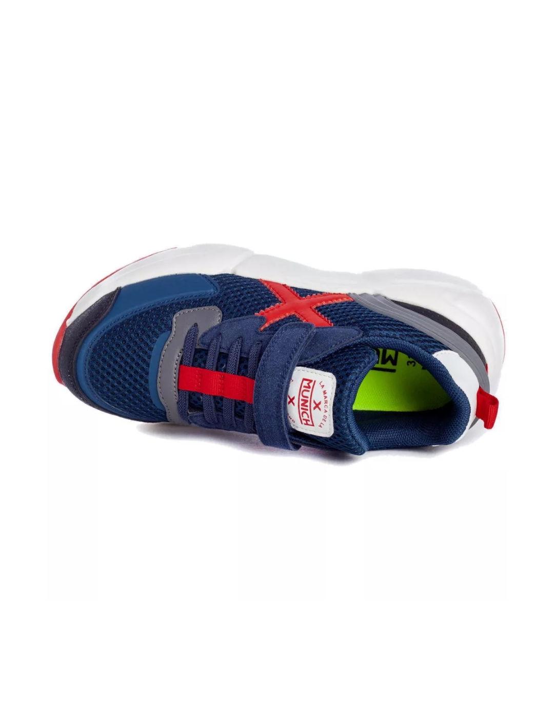 Zapatillas Munich mini Track Vco azul marino para niño