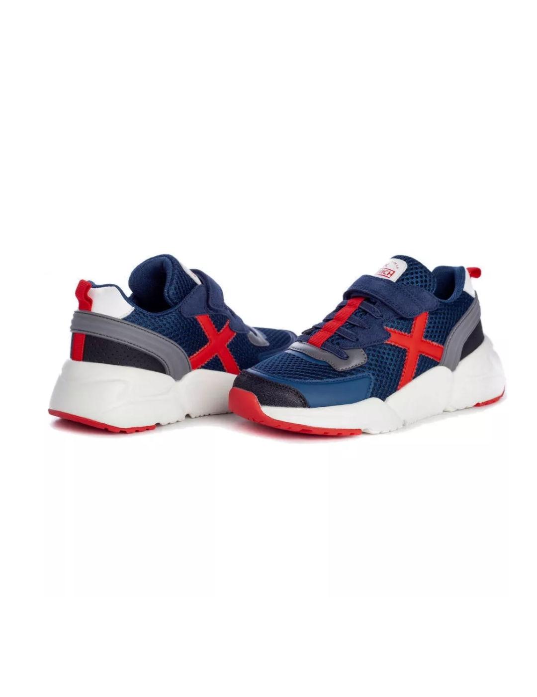 Zapatillas Munich mini Track Vco azul marino para niño