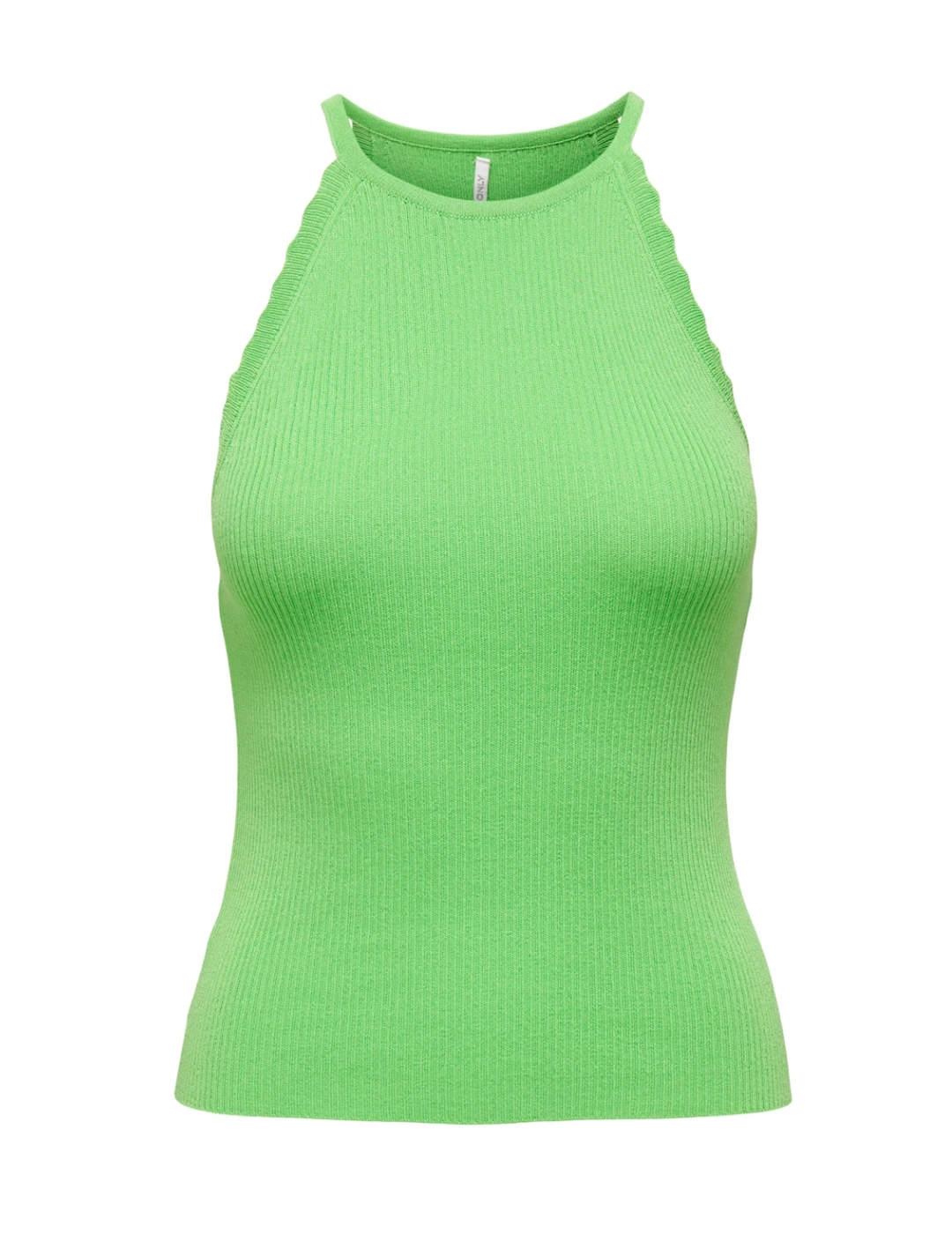 Camiseta Only Gemma verde tirantes para mujer