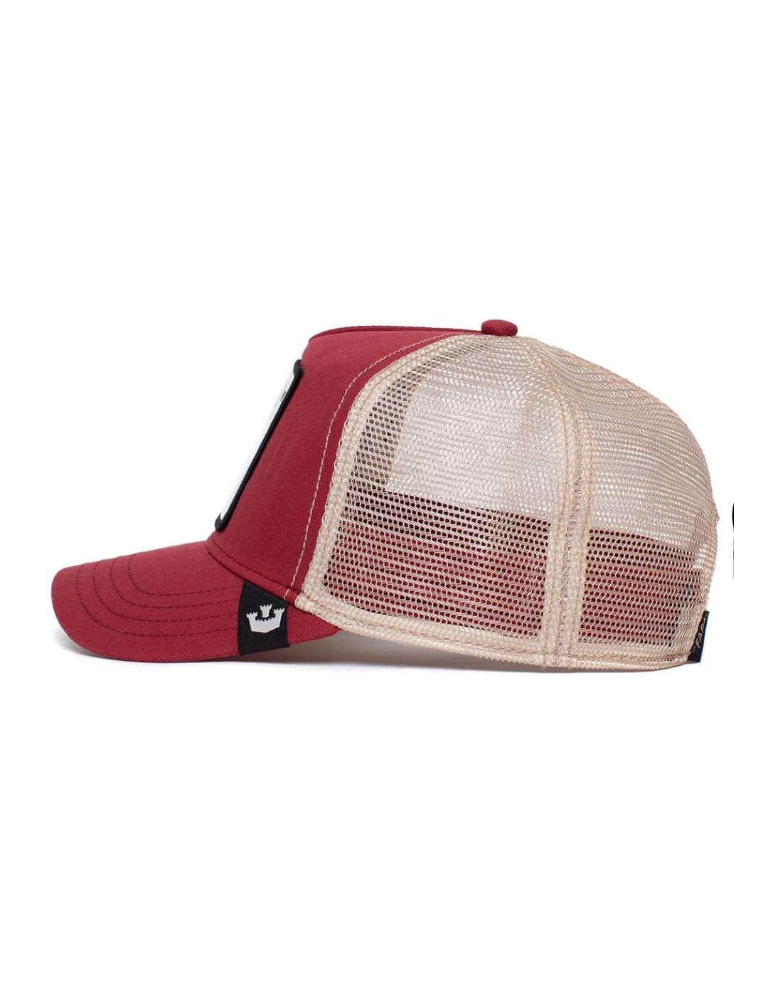 Gorra Goorin The Badest Boy rojo perro unisex